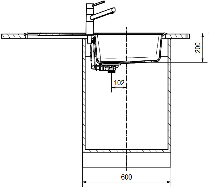zlewozmywak granitowy franke basis bfg 611 97 rysunek techniczny 2