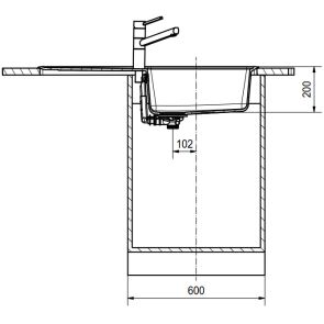 zlewozmywak granitowy franke basis bfg 611 97 rysunek techniczny 2