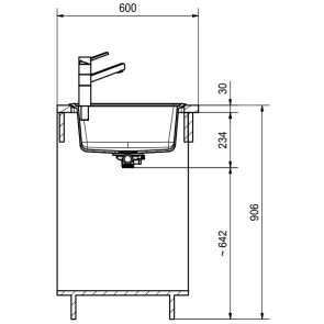 zlewozmywak granitowy franke basis bfg 611 97 rysunek techniczny 3