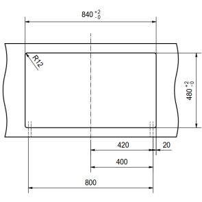 zlewozmywak granitowy basis bsg 620 34 34 rysunek techniczny 4